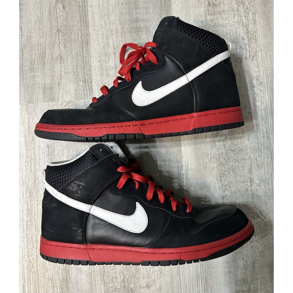 Nike Dunk High Sport Red And Black Size 13M